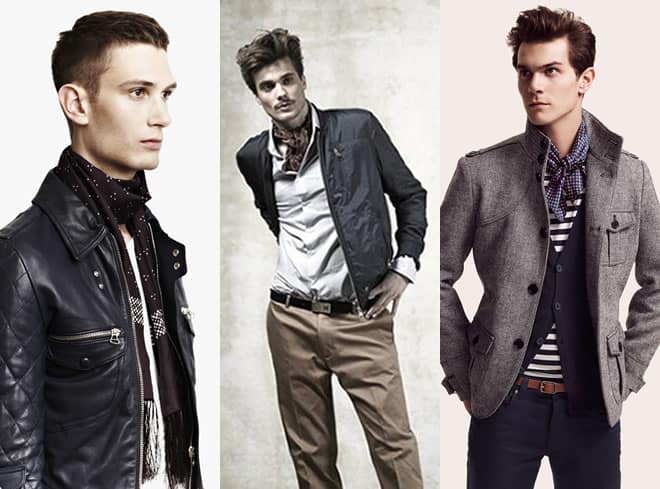 Men's Casual Lightweight Scarf Look Book