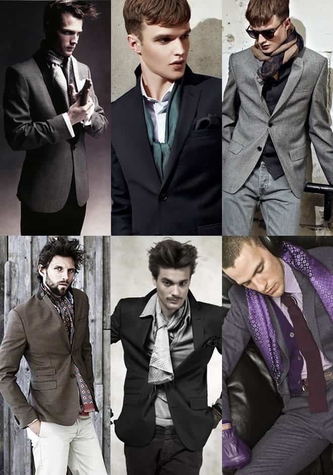 Men's Formal Lightweight Scarf Look Book