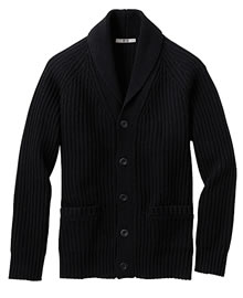 MEN Heavy Gauge Shawl Collar Cardigan