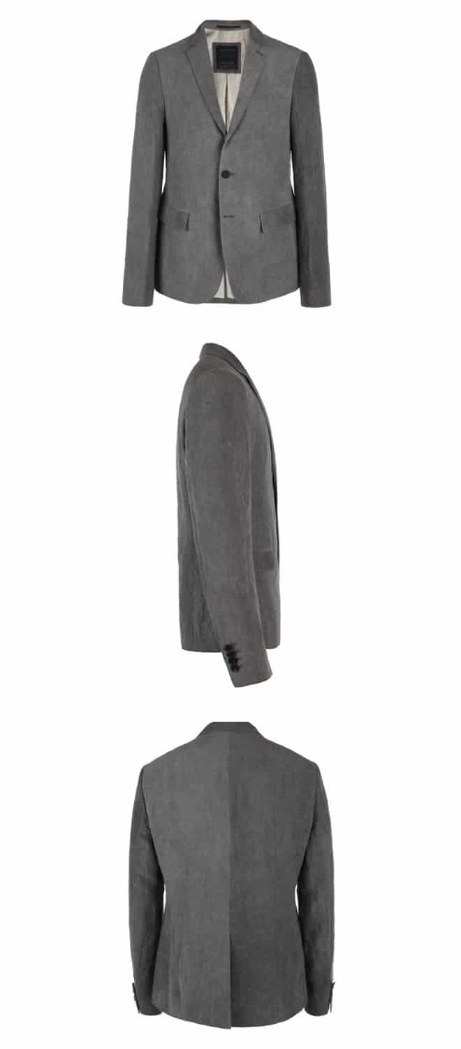 All Saints Tuition Blazer charcoal
