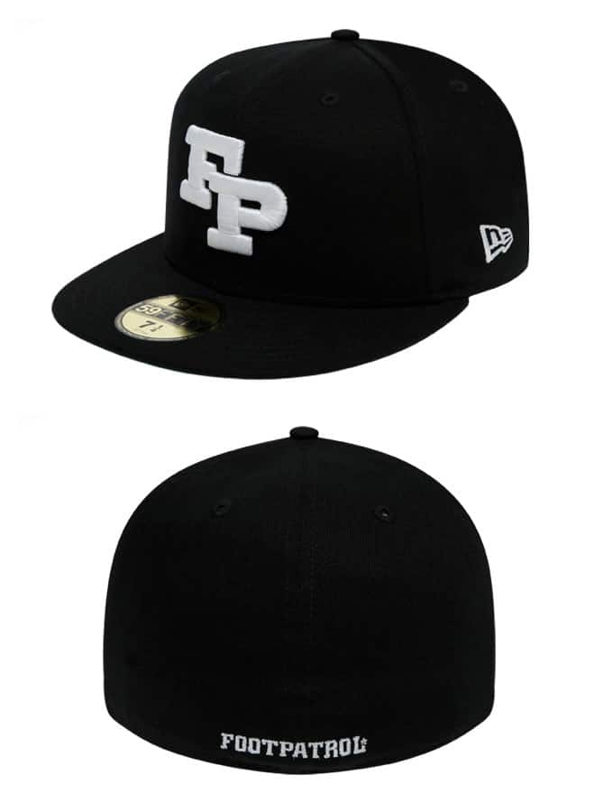 Foot Patrol x New Era Caps black