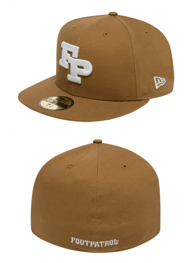 Foot Patrol x New Era Caps tan