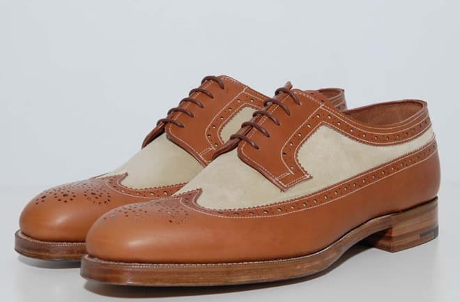 Grenson x Heritage Research Burrows Long Wing Brogue Tan Leather