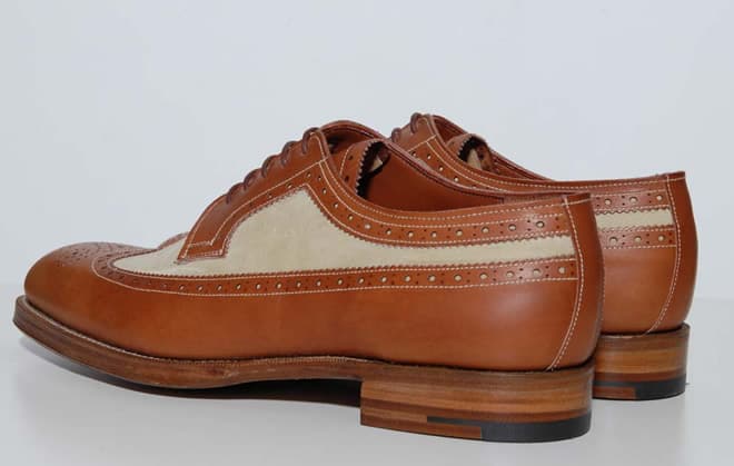 Grenson x Heritage Research Burrows Long Wing Brogue Tan Leather