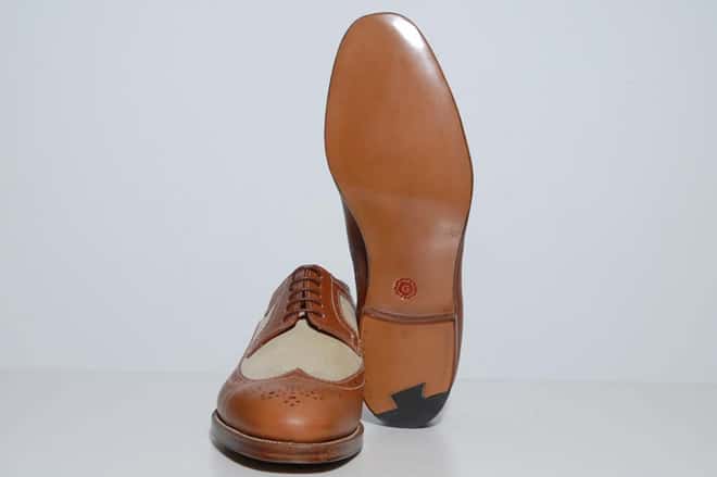 Grenson x Heritage Research Burrows Long Wing Brogue Tan Leather