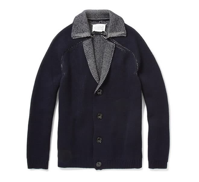 Maison Martin Margiela Open Stitch Wool-Blend Cardigan