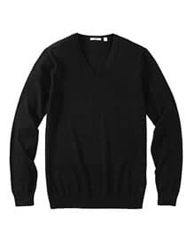MEN Extra Fine Merino V Neck Sweater A
