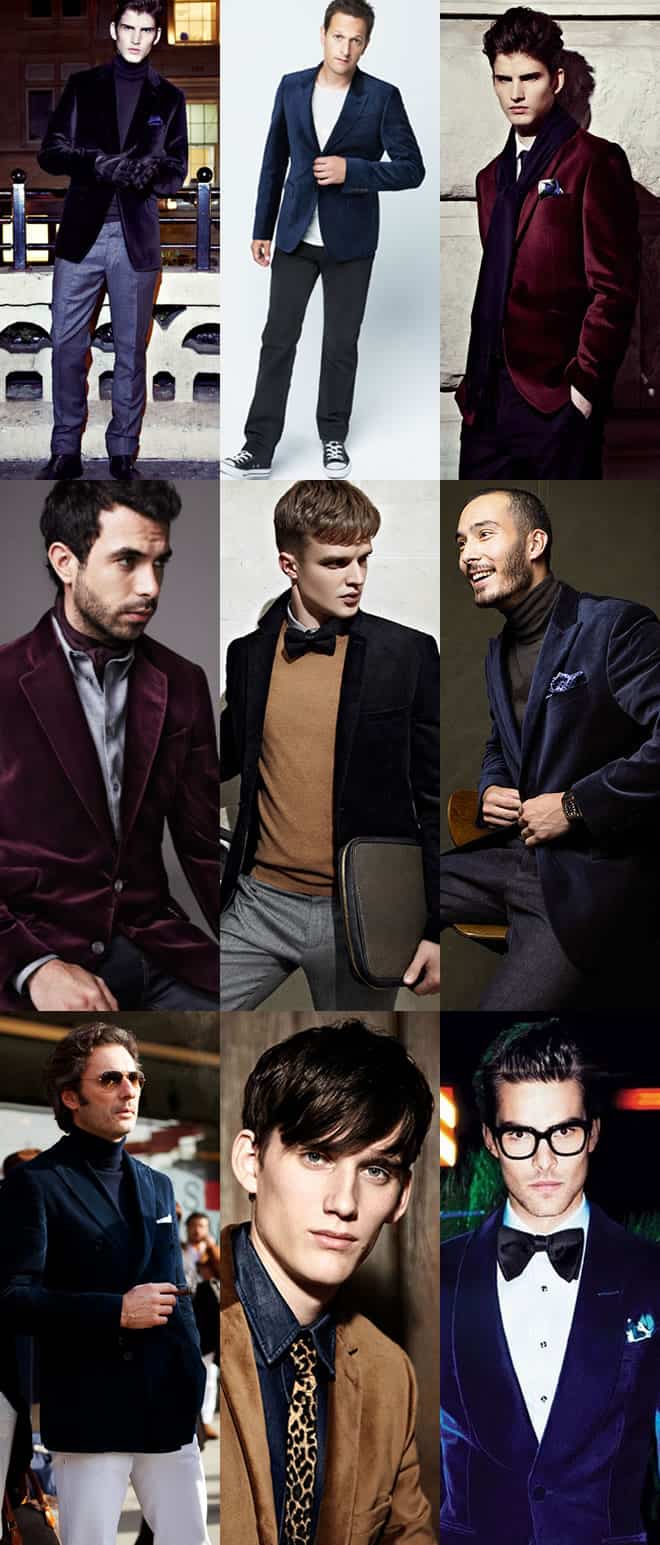 Men's Velvet Blazer Lookbook
