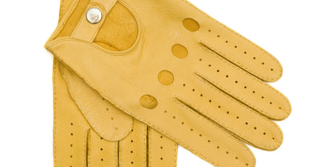 Vivienne Westwood Yellow Driving Gloves