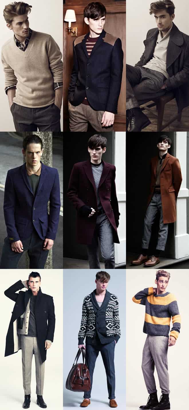 Men's Textured Wool Trousers Look Book