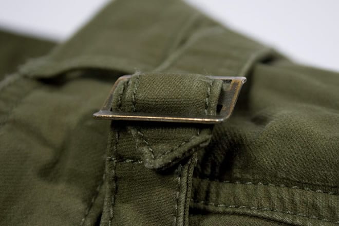 YMC Pleat Front Chino in olive