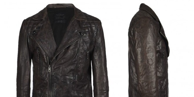 AllSaints Drought Leather Biker Jacket