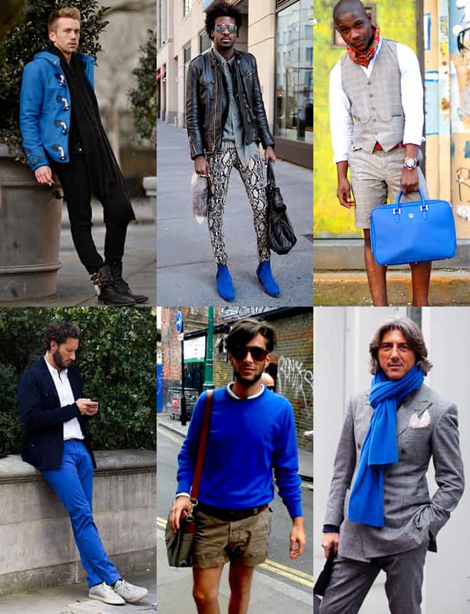 Using blue as a statement within your outfits