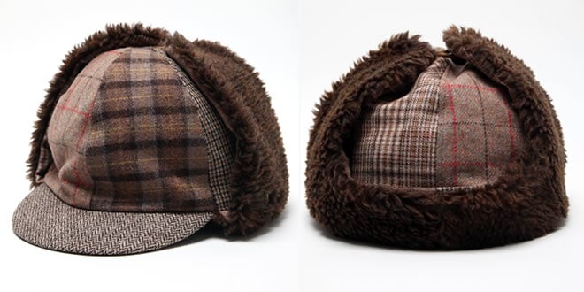 White Mountaineering Patchwork Chapka Cap