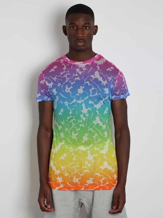 Christopher Kane Men's oki-ni Exclusive Rainbow Lace T-Shirt