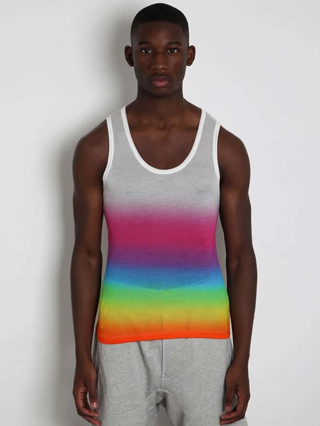 Christopher Kane Men's oki-ni Exclusive White Rainbow Vest