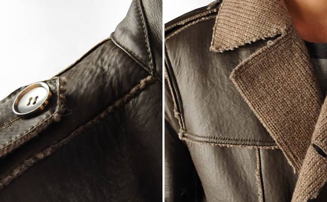 D&G Double Breasted Leather Jacket