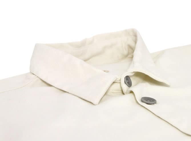 FOLK Zevon Ecru & Grey Overshirt