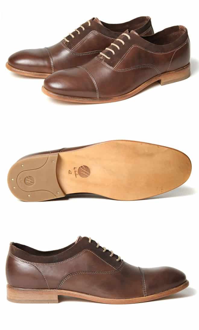 H By Hudson Habana Suede And Leather Shoes Brown