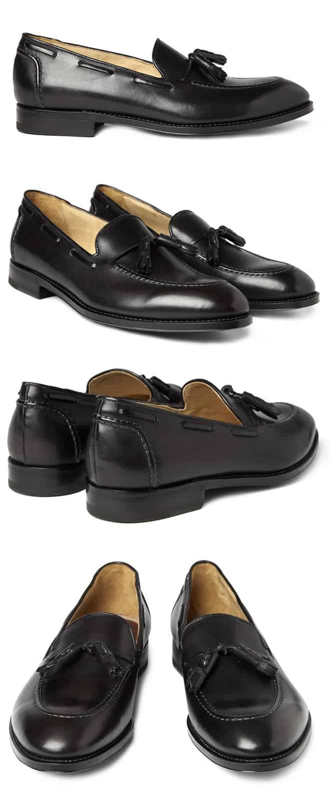 Paul Smith Black Tasseled Leather Loafers