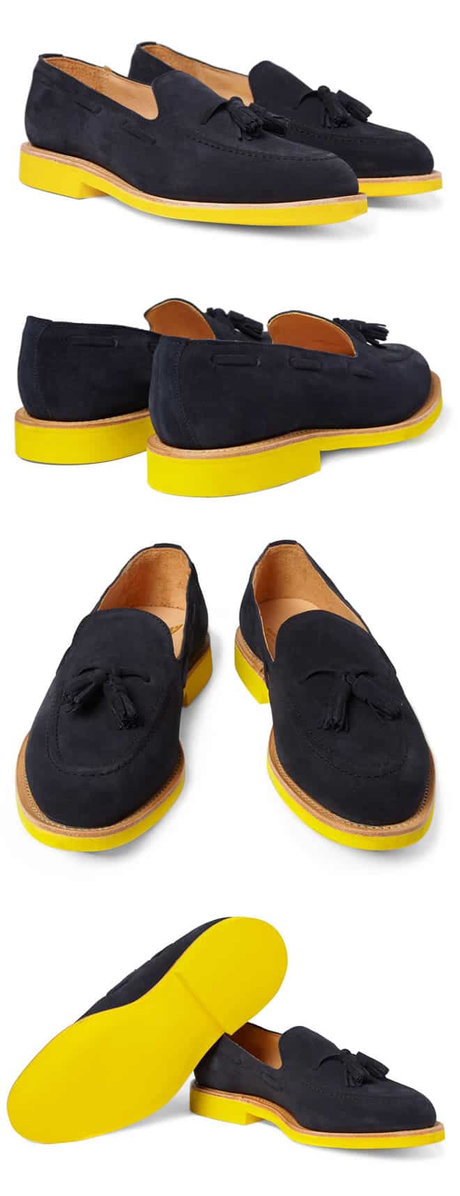 Mark McNairy Contrast Sole Suede Loafers