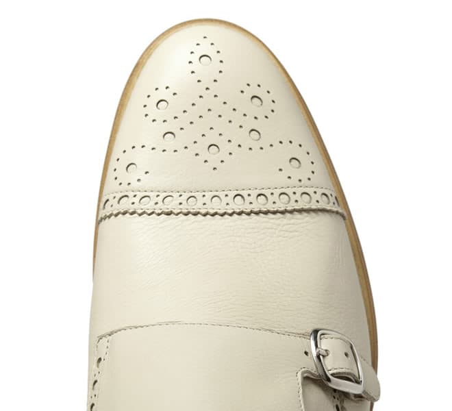 O'Keeffe Pebble-Grain Double Monk-Strap Brogues