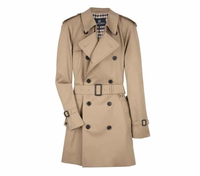 Aquascutum Double Breasted Walton Raincoat