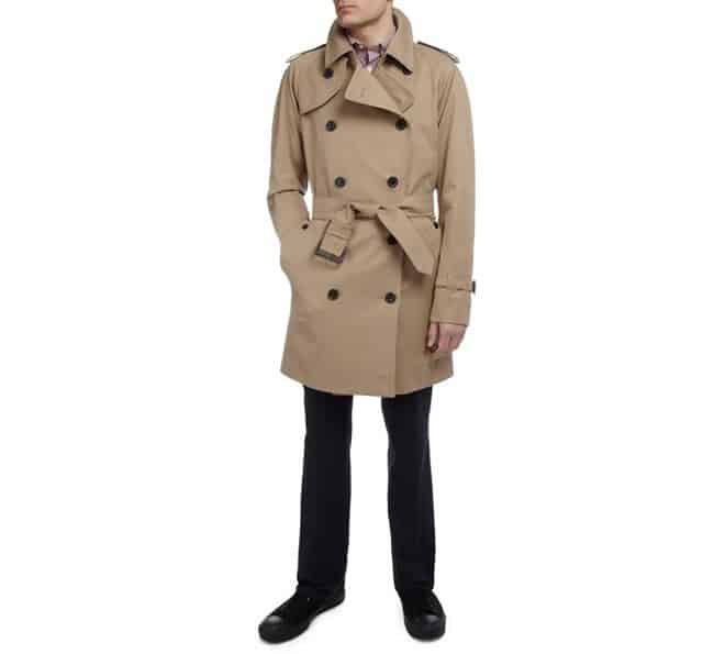 Aquascutum Double Breasted Walton Raincoat