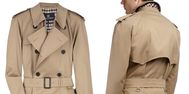 Aquascutum Double Breasted Walton Raincoat