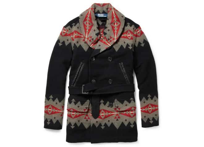 Polo Ralph Lauren Patterned Wool-Blend Coat