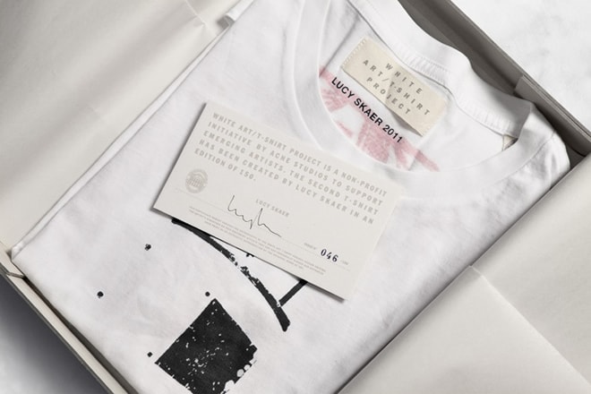 Acne Studios White Art T-Shirt Project