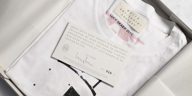 Acne Studios White Art T-Shirt Project