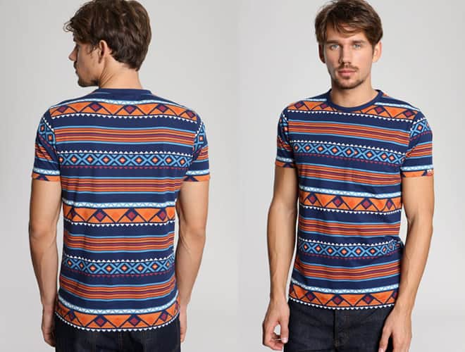 Worland Navy Aztec Tee