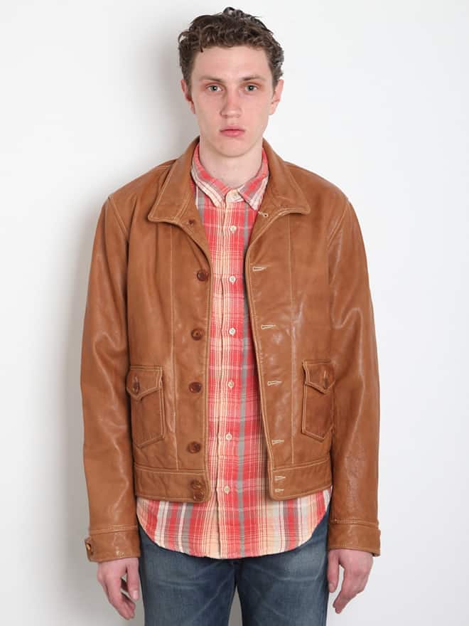 Levi's Vintage 1930 Menlo Tan Leather Jacket