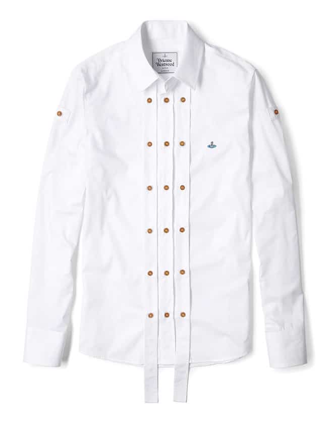 Vivienne Westwood White Triple Placket Slim Shirt