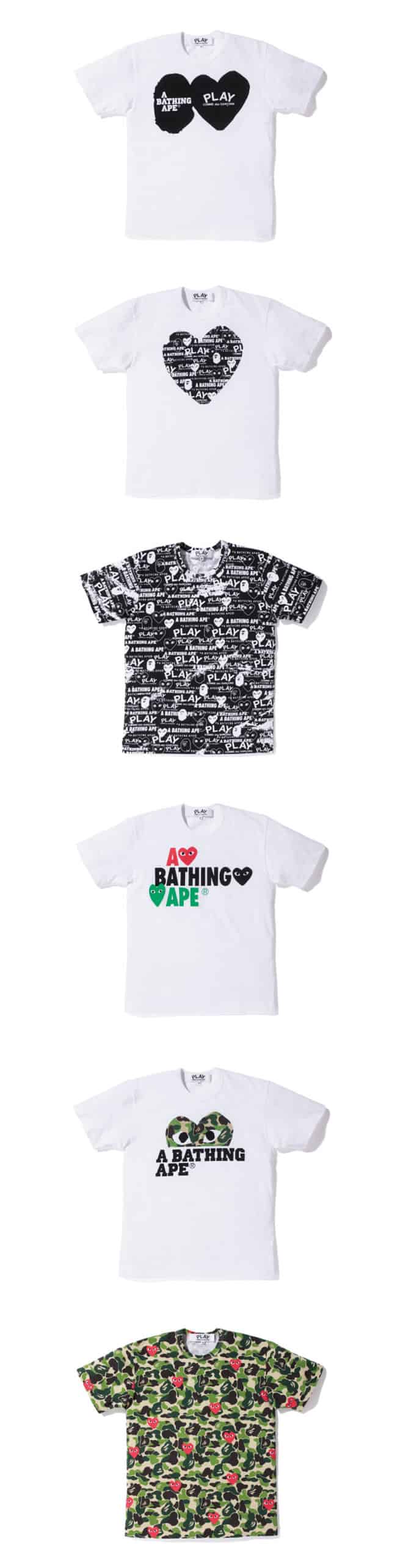 A Bathing Ape X COMME des GARCONS PLAY Collection