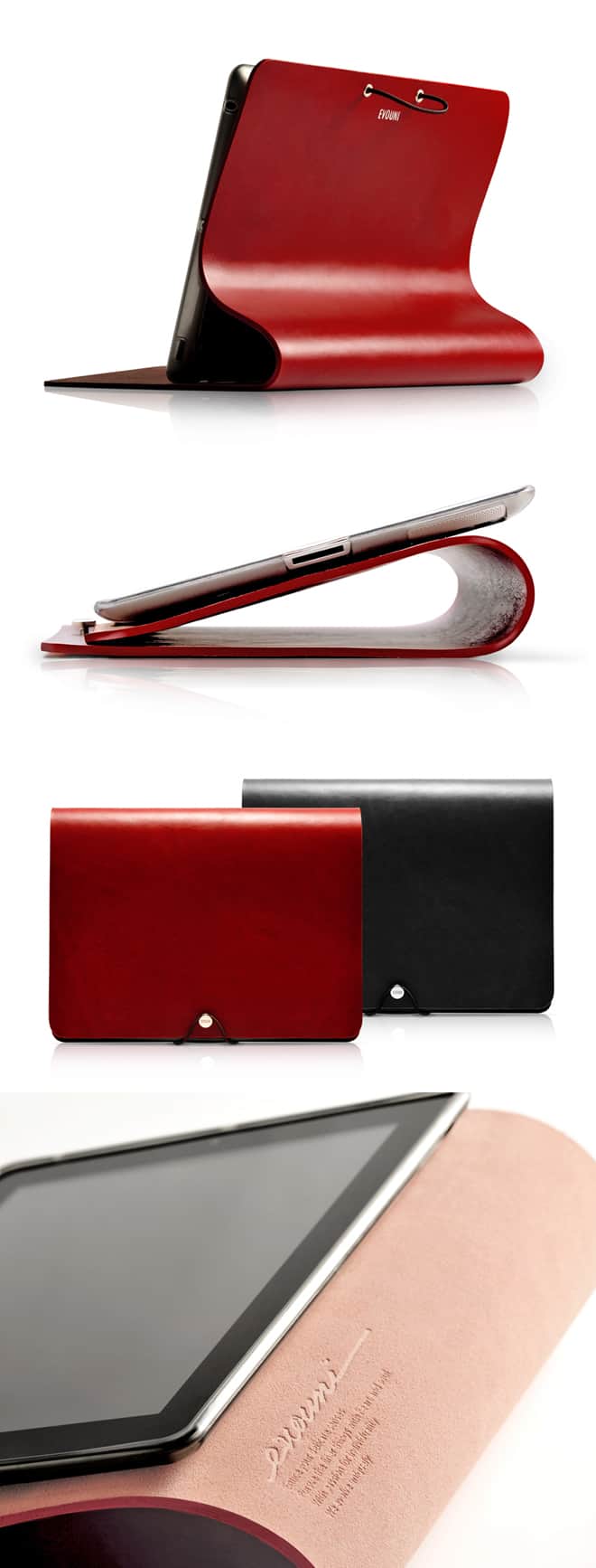 Evouni Leather Arc Cover For iPad 2