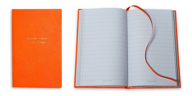 Smythson ‘Work Hard, Play Hard’ Leather Notebook