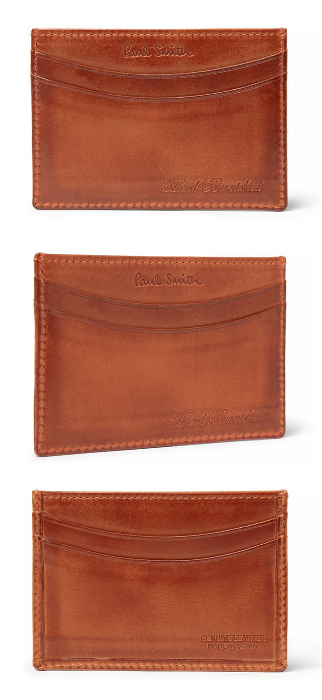 Paul Smith Shoes & Accessories Burnished Leather Card Holder