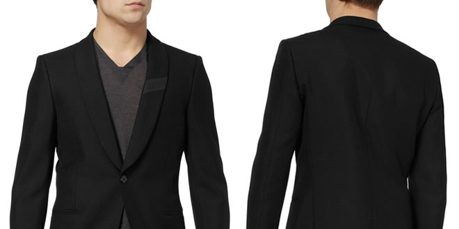 Simon Spurr Shawl-Collar Wool-Blend Blazer