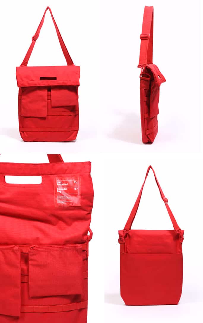 Unit Portables 15 Inch Laptop Bag Red
