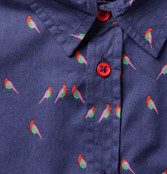 Marc by Marc Jacobs Bird-Print Cotton Shirt