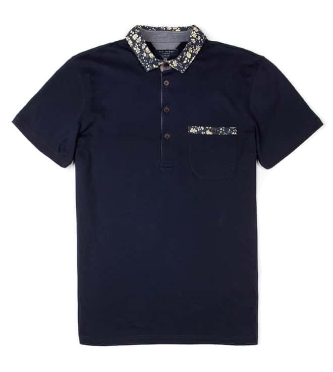 Ted Baker NEWMEAT - Woven collar polo