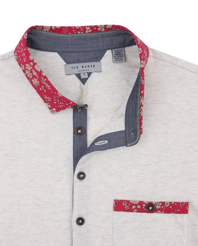 Ted Baker NEWMEAT - Woven collar polo