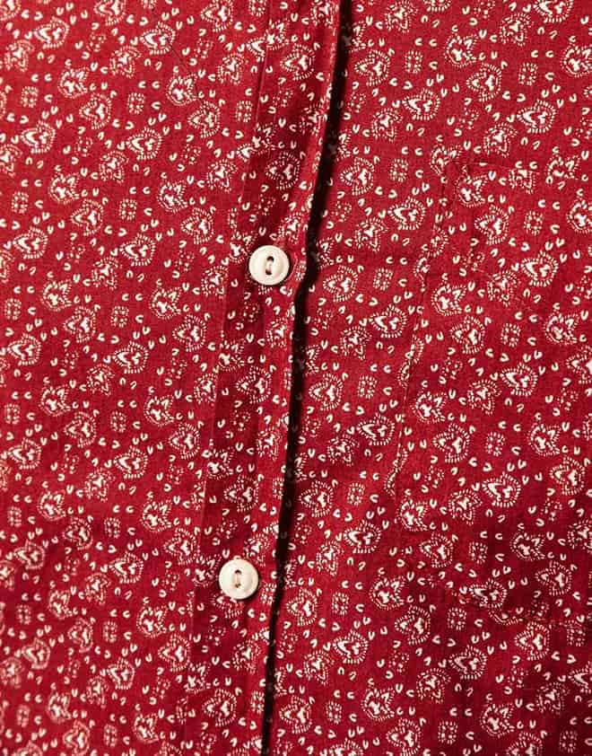 River Island Short Sleeve Paisley Shirt
