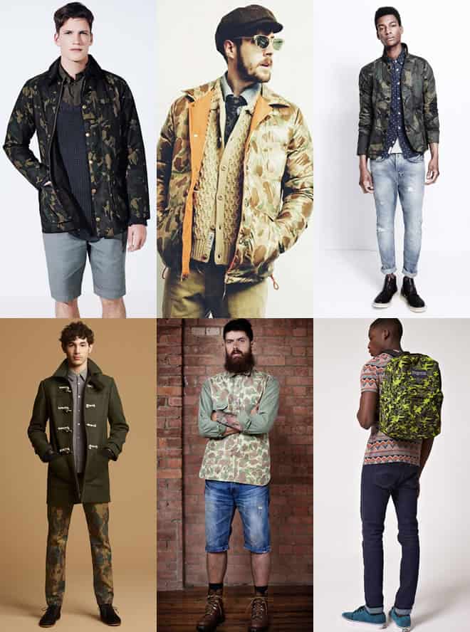 Men's Camouflage Print Lookbook