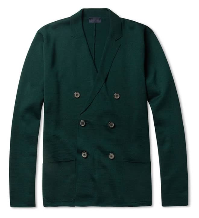 Lanvin Double-Breasted Merino Wool Cardigan