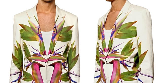 Givenchy Birds Of Paradise Gabardine Blazer