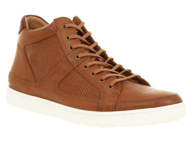 Poste Newton mid sneaker tan leather
