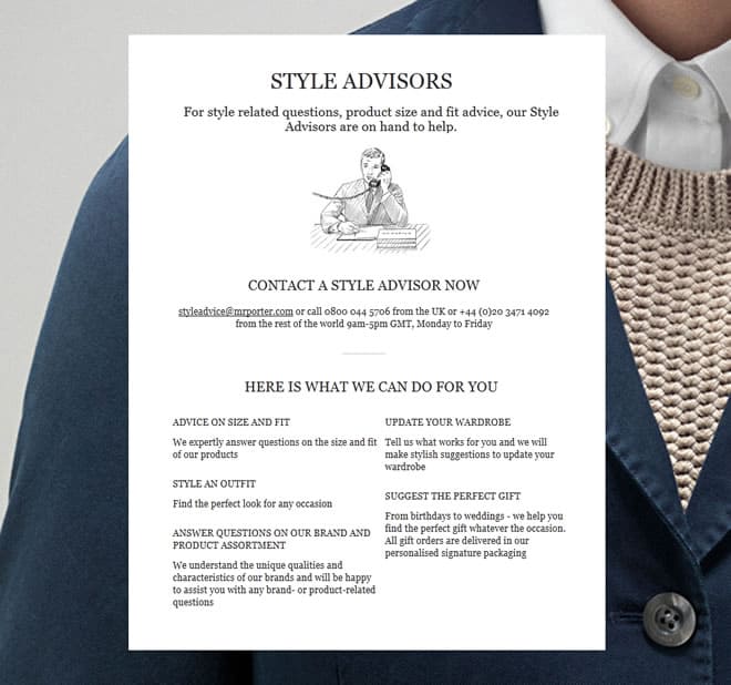 Mr Porter Style Advisor